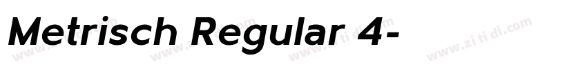 Metrisch Regular 4字体转换
